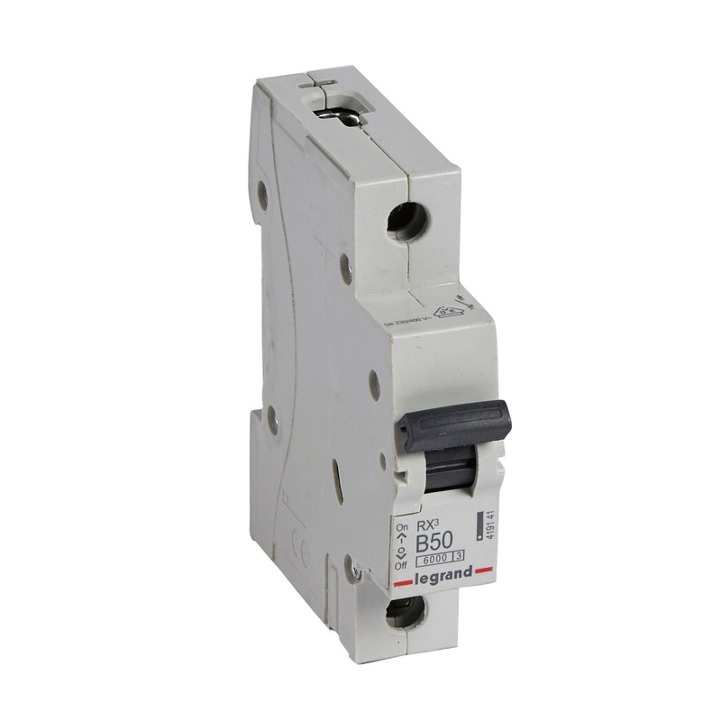 419141 Legrand RX³ Miniature circuit breaker 1P B50A 6kA - Gabby Electric