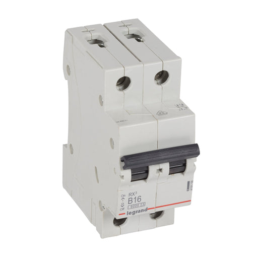 419158 Legrand RX³ Miniature circuit breaker 2P B16A 10kA - Gabby Electric
