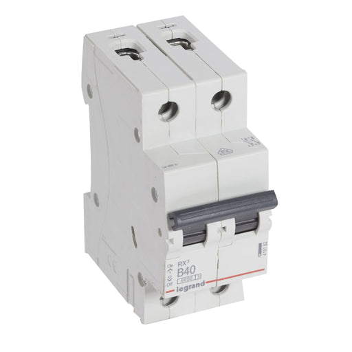 419162 Legrand RX³ Miniature circuit breaker 2P B40A 10kA - Gabby Electric