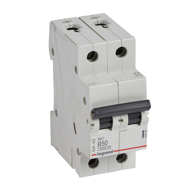 419163 Legrand RX³ Miniature circuit breaker 2P B50A 10kA - Gabby Electric