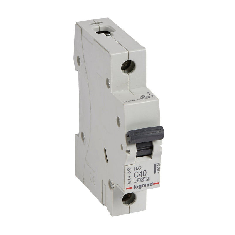 419206 Legrand RX³ Miniature circuit breaker 1P C40A 6kA - Gabby Electric