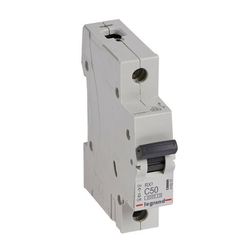 419207 Legrand RX³ Miniature circuit breaker 1P C50A 6kA - Gabby Electric