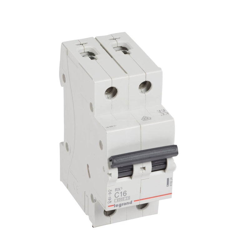 419224 Legrand RX³ Miniature circuit breaker 2P C16A 10kA - Gabby Electric