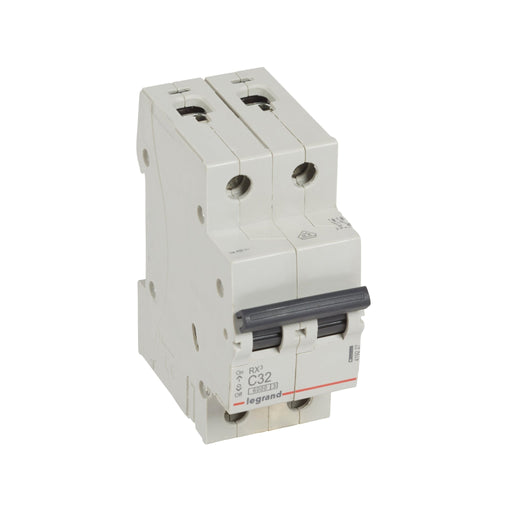 419227 Legrand RX³ Miniature circuit breaker 2P C32A 10kA - Gabby Electric