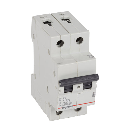 419229 Legrand RX³ Miniature circuit breaker 2P C50A 10kA - Gabby Electric