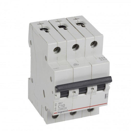 419233 RX³ Miniature circuit breaker 3P C10A 6kA - Gabby Electric