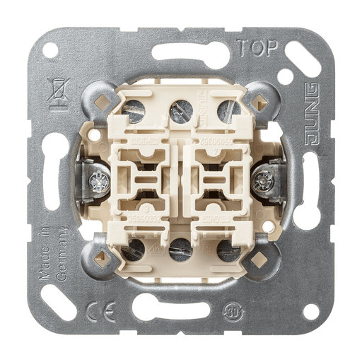 509U Jung Intermediate Switch (Insert), 2 - gang, 10AX 250V,2x1P, 2 - way, wo Frame