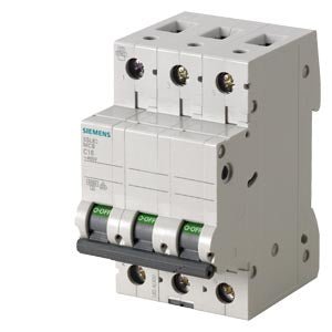 5SL6302 - 7 5SL Miniature circuit breaker 3P C2A 6kA - Gabby Electric