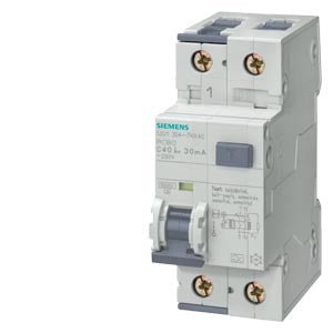 5SU1154 - 6KK06 RCBO 1P+N 6A B char 10mA 10kA, type A - Gabby Electric