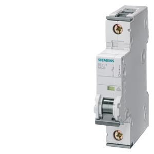 5SY4110 - 6 Siemens Miniature Circuit Breaker (MCB), 1P 10A Class B, 230 - 400V 10kA