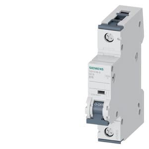 5SY4116 - 6 Siemens Miniature Circuit Breaker (MCB), 1P 16A Class B, 230 - 400V 10kA - Gabby Electric