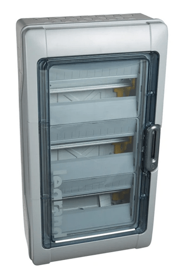 Weatherproof Box 3 Module Legrand 601983 PLEXO3 Weatherproof Enclosure IP65, 36 Modules (3x12 ...