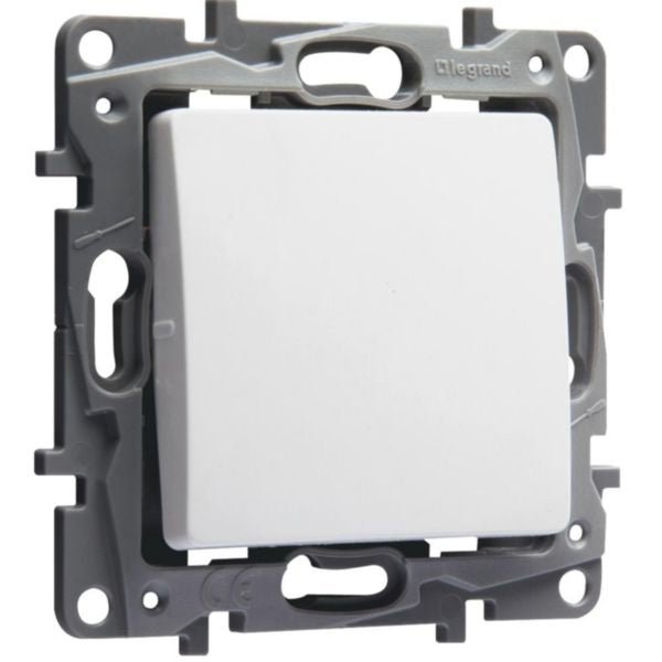 664701 NILOE Switch two - way 1 gang, 10A, white