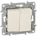 664802 Legrand NILOE Switch 2 gang, 10A, ivory - Gabby Electric