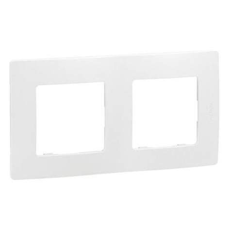 665002 Legrand NILOE Plate 2 gang, white, set of 10 - Gabby Electric