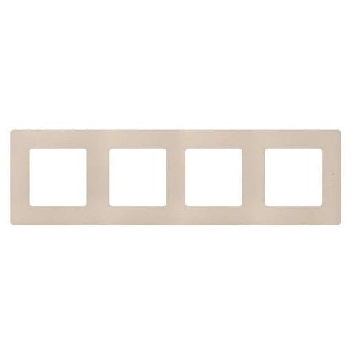 665014 Legrand NILOE Plate 4 gang, ivory - Gabby Electric