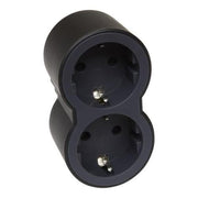 694517 Legrand Multi - Socket Plug 2 Slots, black - Gabby Electric