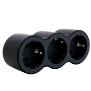 694519 Legrand Multi - Socket Plug 3 Slots, black - Gabby Electric