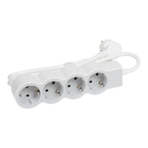 694552 Legrand 4 - Seat Extension Cord With Grounding 1,5m, grey - Gabby Electric