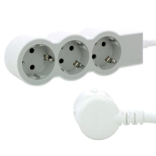 694567 Legrand 3 - Seat Extension Cord With Grounding 5m, grey - Gabby Electric