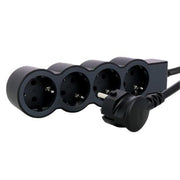 694570 Legrand 4 - Seat Extension Cord With Grounding 5m, black - Gabby Electric