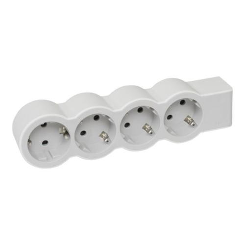 694575 Legrand Multi - Outlet with 4 Socket Outlets Without Cable, White - Gabby Electric