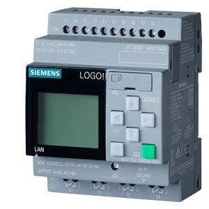 6ED1052 - 1MD08 - 0BA1 12/24RCE, logic module, display PS/I/O: 12/24VDC/relay, 8 DI (4 AI)/4 DQ - Gabby Electric