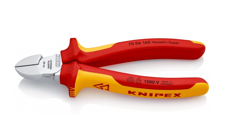 70 06 160 Knipex Diagonal Cutter Length: 160mm - Gabby Electric