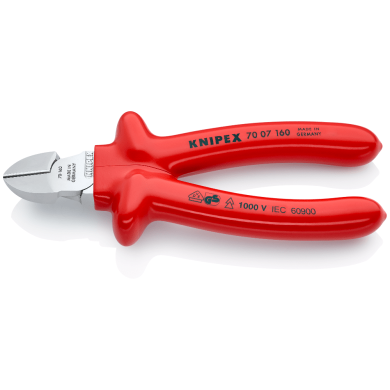 70 07 160 Knipex Diagonal Cutter Length: 160mm - Gabby Electric