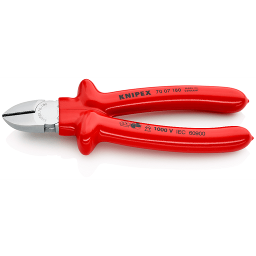 70 07 180 Knipex Diagonal Cutter Length: 180mm - Gabby Electric