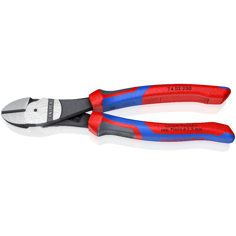 74 02 200 Knipex High Leverage Diagonal Cutter Length: 200mm - Gabby Electric