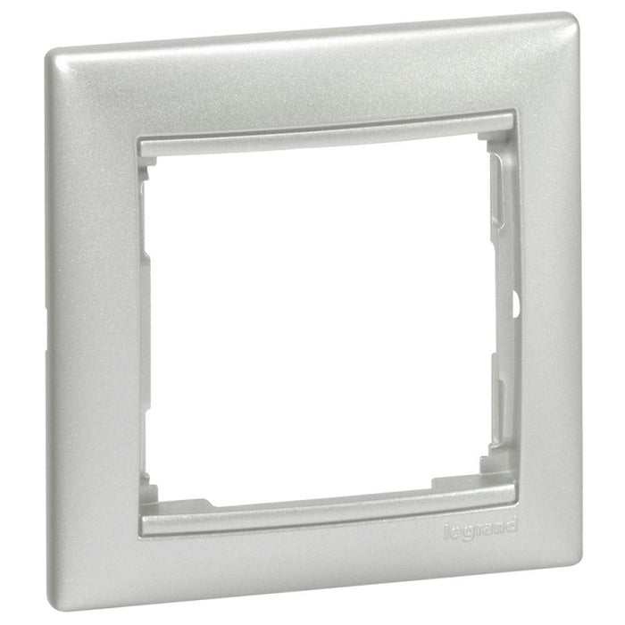 770151 Valena Socket frame 1 gang, aluminium - Gabby Electric