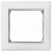 770491 Valena Socket frame 1 gang, white silver - Gabby Electric