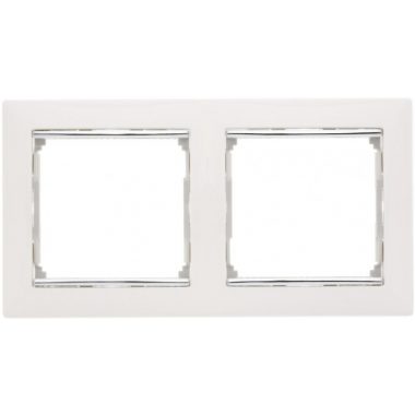 774452 Valena Socket frame 2 gang, white - Gabby Electric