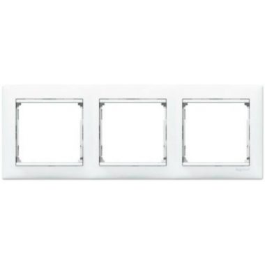 774453 Valena Socket frame 3 gang, white - Gabby Electric