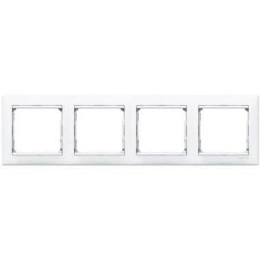 774454 Valena Socket frame 4 gang, white - Gabby Electric