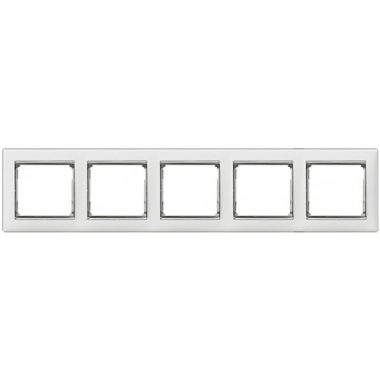 774455 Valena Socket frame 5 gang, white - Gabby Electric