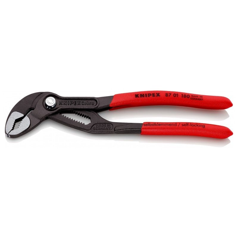 87 01 180 Knipex Cobra® High - Tech Water Pump Pliers Length: 180 mm - Gabby Electric