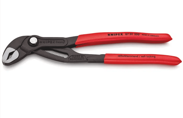 87 01 250 Knipex Cobra® High - Tech Water Pump Pliers Length: 250mm - Gabby Electric