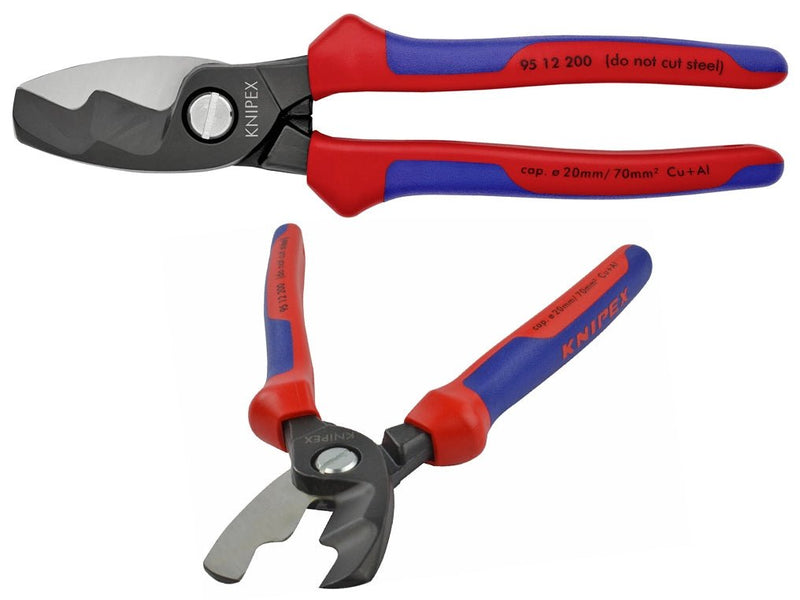 95 12 200 Knipex Cable Shears With Twin Cutting Edge Length: 200mm - Gabby Electric