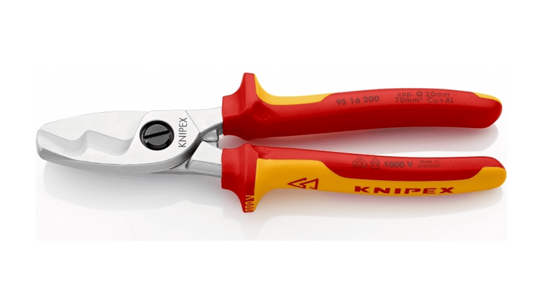 95 16 200 Knipex Cable Shears With Twin Cutting Edge Length: 200mm
