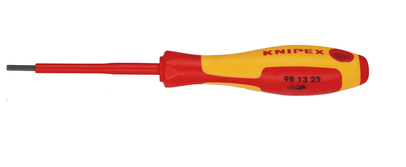 98 13 25 Knipex Screwdriver For Hexagon Socket Screws Length: 177mm - Gabby Electric