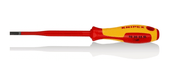 98 20 55 SL Knipex Screwdriver (Slim) For Slotted Screws Length: 232mm - Gabby Electric