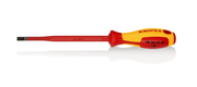 98 20 65 SL Knipex Screwdriver (Slim) For Slotted Screws Length: 262mm - Gabby Electric