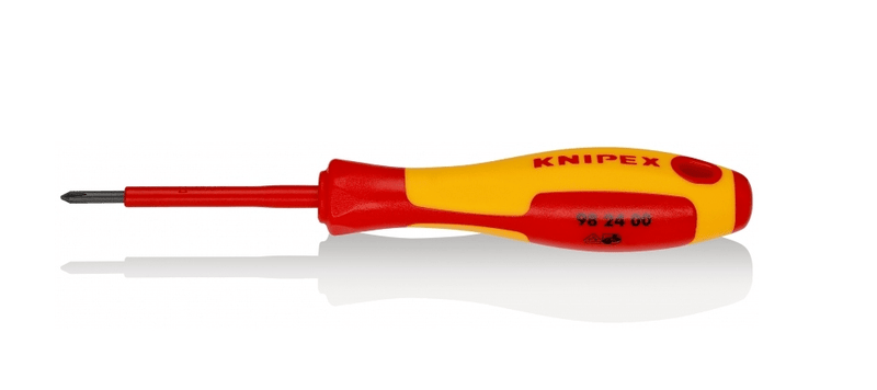 98 24 00 Knipex Screwdriver For Cross Recessed Screws Phillips® Length: 162mm - Gabby Electric