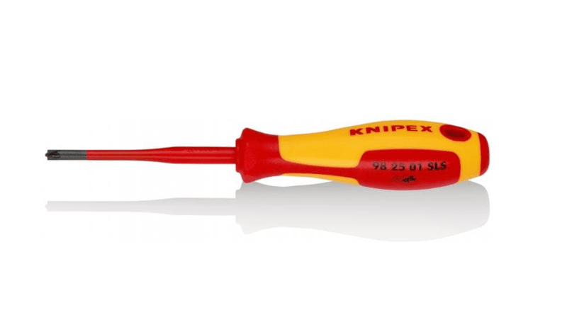 98 25 01 SLS Knipex Screwdriver (Slim) Plus/Minus Pozidriv® Length: 187mm - Gabby Electric