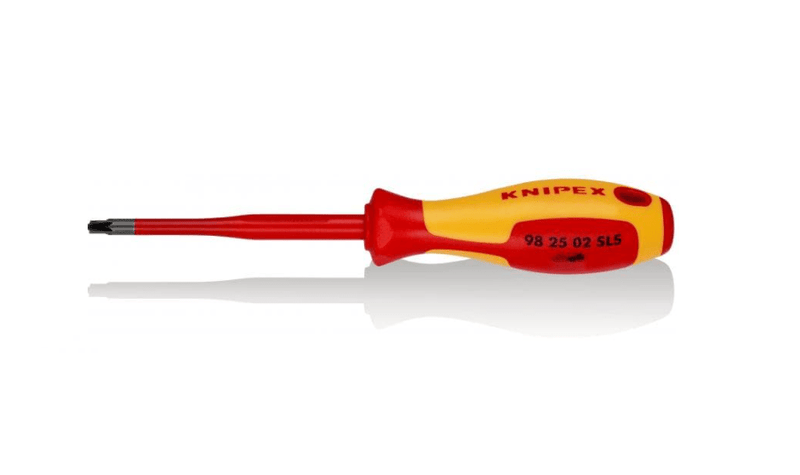 98 25 02 SLS Knipex Screwdriver (Slim) Plus/Minus Pozidriv® Length: 212mm - Gabby Electric