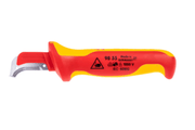 98 55 Knipex Stripping Knife With Guide Shoe Length: 180mm - Gabby Electric