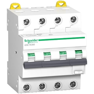 Schneider Electric A9D67416 IC60 Residual current Circuit Breaker with overcurrent protection 4P C16A 30mA