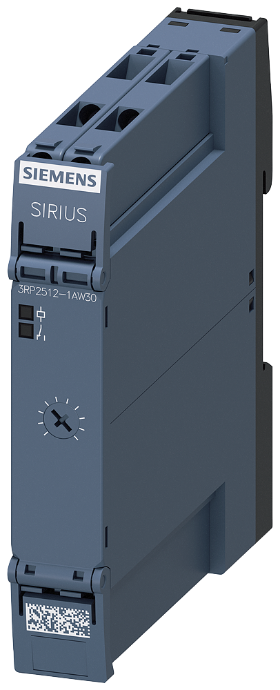 Siemens 3RP2512-1AW30 SIRIUS DIN-Rail On-Delay Timer Relay (12–240 V AC/DC)